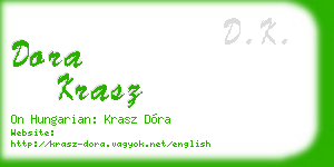dora krasz business card